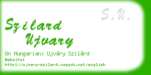 szilard ujvary business card