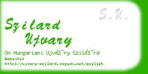 szilard ujvary business card